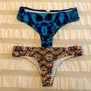 Set of 2 bikini bottoms! Billabong!